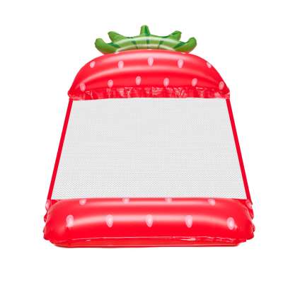 Inflatable beach mattress hammock water lounger chair swimming pool strawberry