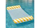 Inflatable beach mattress hammock water lounger chair swimming pool yellow 8