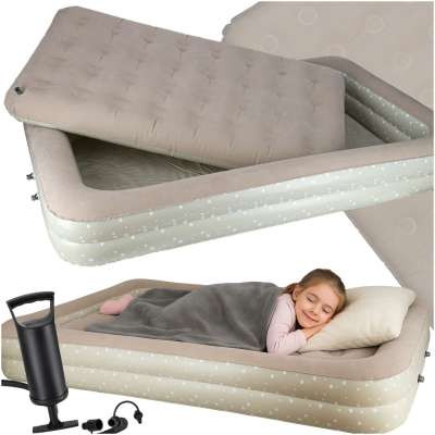 Inflatable mattress children's sleeping bed pump