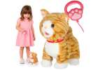 Interactive cat on leash movement sound beige 1