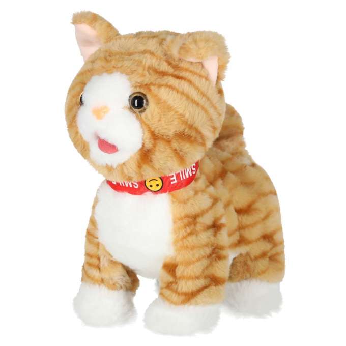 Interactive cat on leash movement sound beige