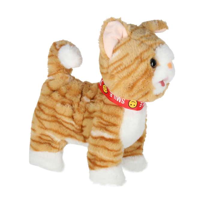 Interactive cat on leash movement sound beige