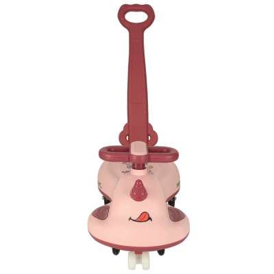 Jeździk grawitacyjny LED Swing FIX S1 skuter z rączką różowy max 65kg