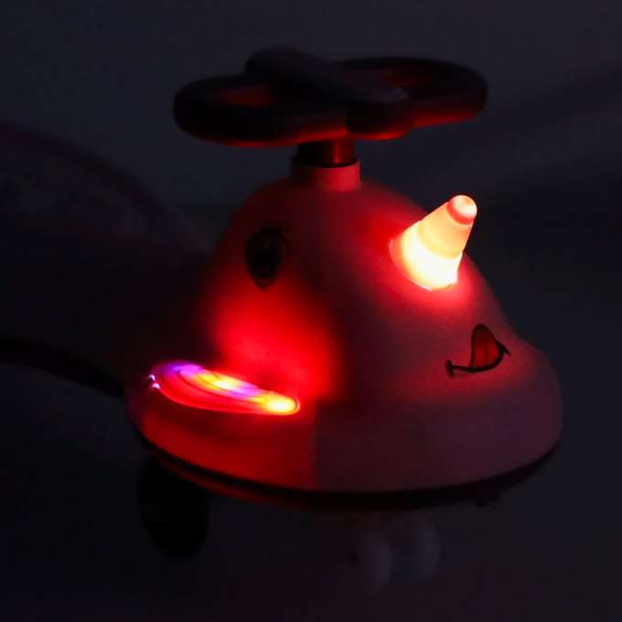 Jeździk grawitacyjny LED Swing FIX S1 skuter z rączką różowy max 65kg