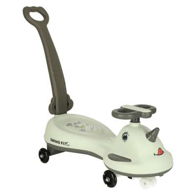 Jeździk grawitacyjny LED Swing FIX S1 skuter z rączką szary max 65kg