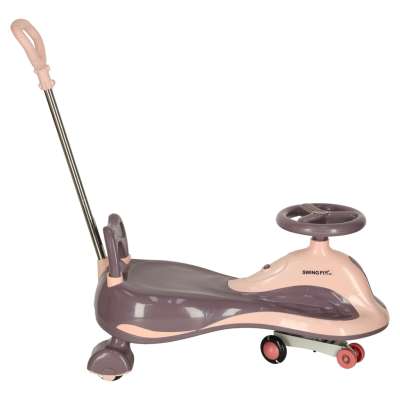 Jeździk grawitacyjny LED Swing FIX S2 skuter z rączką fioletowy max 100kg