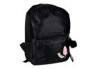 Junior single compartment school backpack black 2