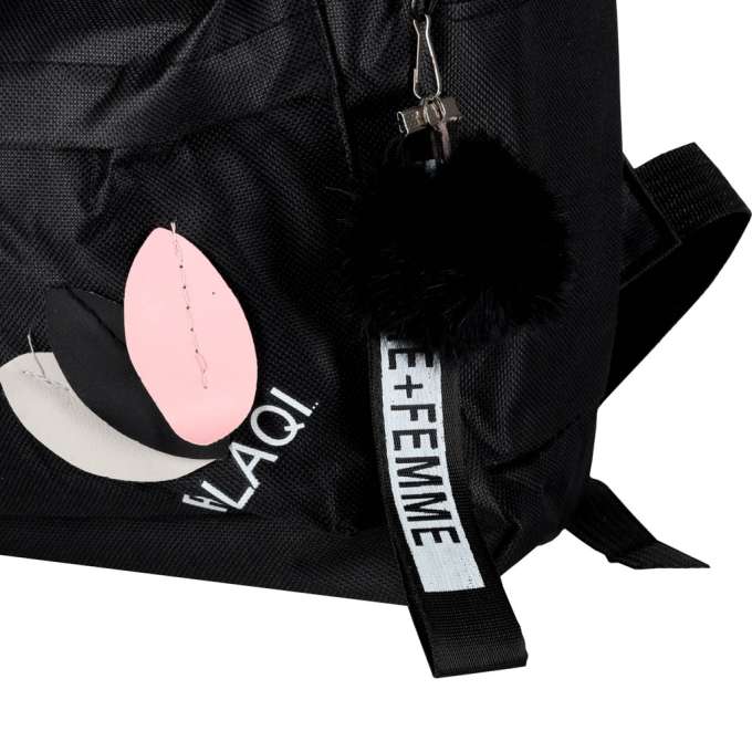 Junior single compartment school backpack black