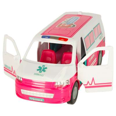 Karetka pogotowia ambulans mobilny szpital lalka akcesoria