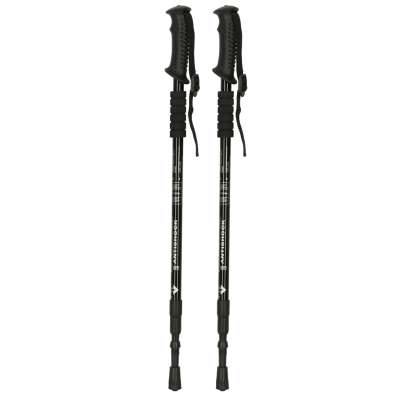 Kijki kije trekkingowe do nordic walking składane 2 sztuki czarne
