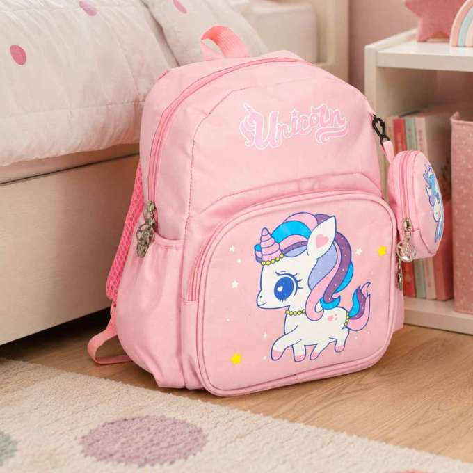 Kindergarten school backpack children's unicorn 30x22x11cm