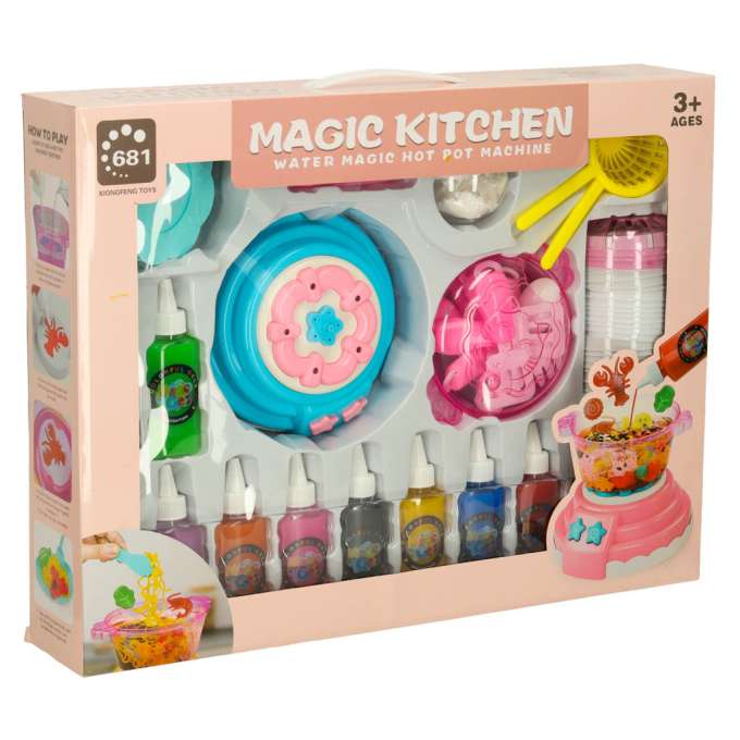 Klej żel kryształowy 3D crystal glue magiczna kuchnia szablony kreatywny zestaw 62 elementy niebieski