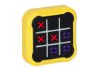 Kółko krzyżyk gra elektroniczna logiczna tic tac toe konsola przenośna żółta 2