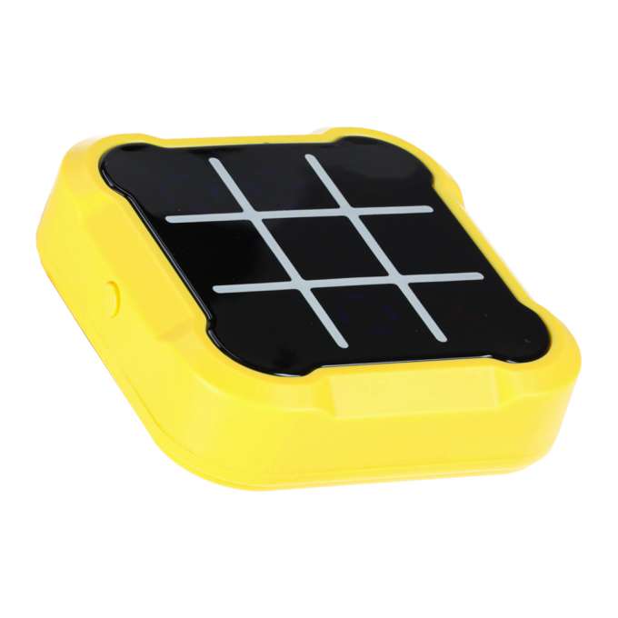Kółko krzyżyk gra elektroniczna logiczna tic tac toe konsola przenośna żółta
