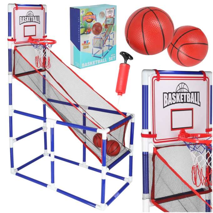 Koszykówka gra zręcznościowa sportowa przenośny basketball 2 piłki pompka