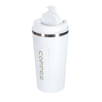 Kubek termiczny z ustnikiem termos LED 500ml biały