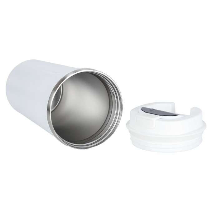 Kubek termiczny z ustnikiem termos LED 500ml biały