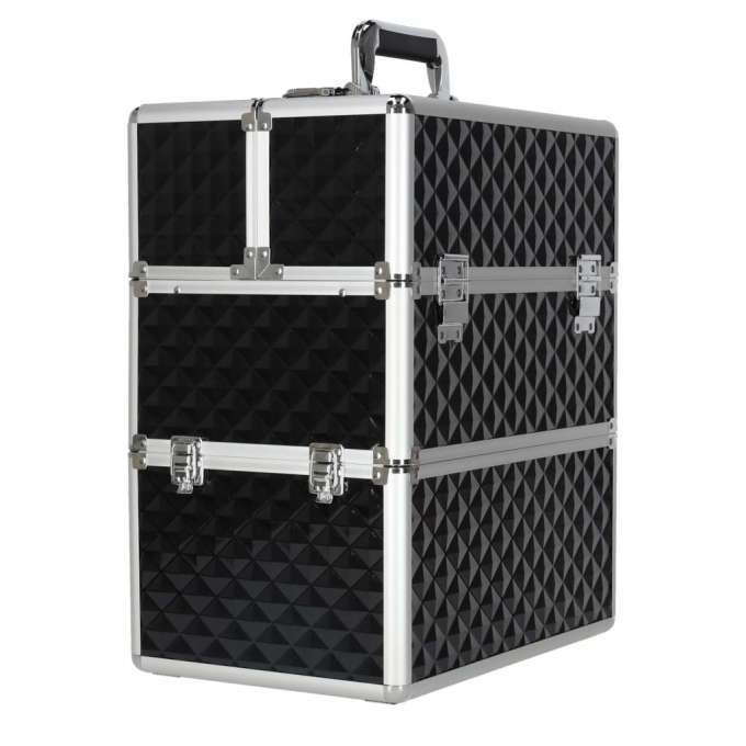 Kuferek na kosmetyki walizka organizer kosmetyczny XXL 3D