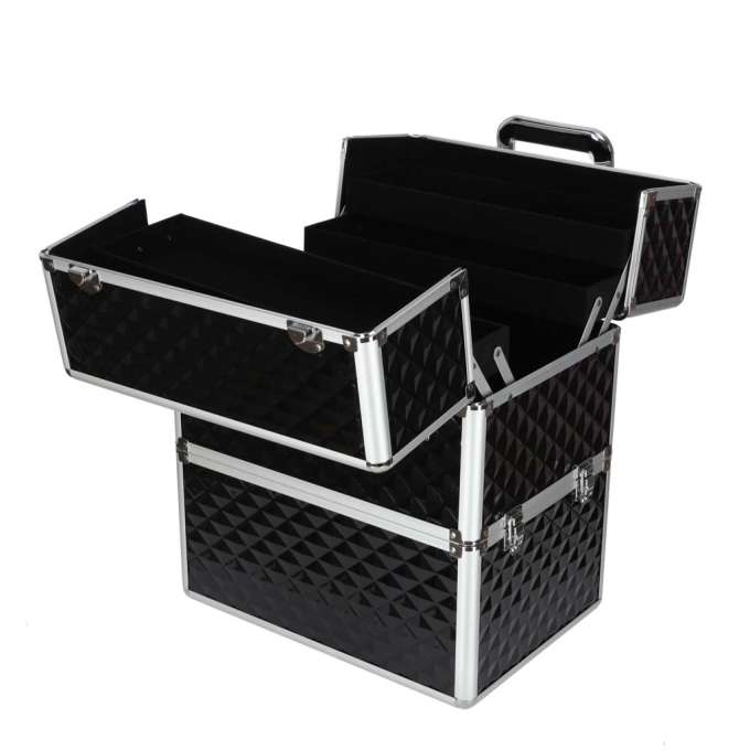Kuferek na kosmetyki walizka organizer kosmetyczny XXL 3D