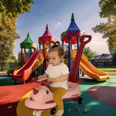 LED Swing FIX S1 gravity scooter ride with handle pink max 65kg