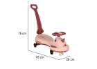 LED Swing FIX S1 gravity scooter ride with handle pink max 65kg 13