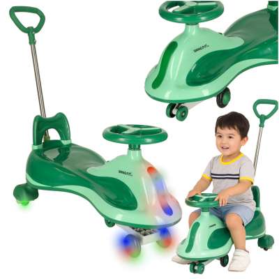 LED Swing FIX S2 gravity scooter ride with handle green max 100kg
