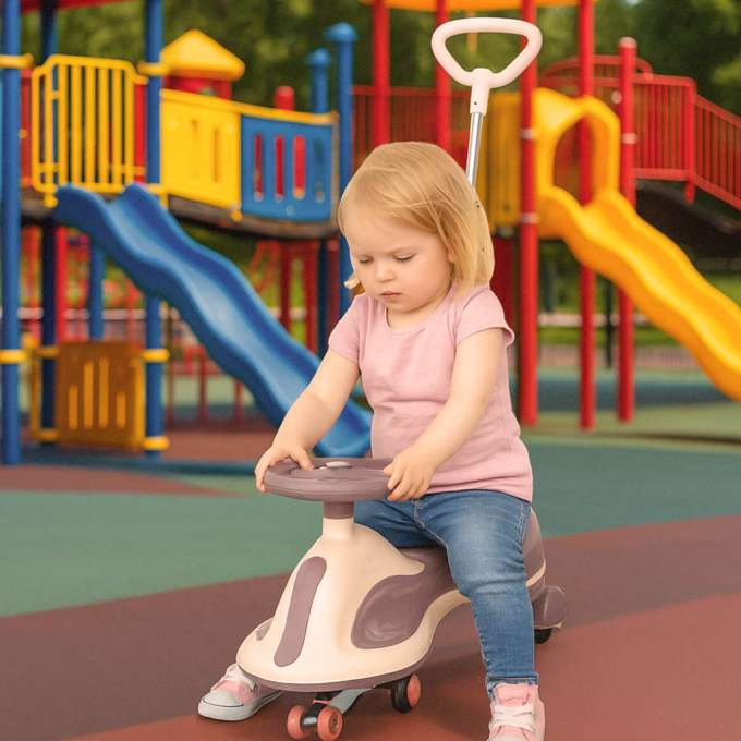 LED Swing FIX S2 gravity scooter ride with handle purple max 100kg