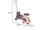 LED Swing FIX S2 gravity scooter ride with handle purple max 100kg 12