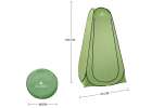 LUARO Self-folding tent for shower changing room tourist toilet green 4