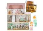 LULILO Peonio 70cm LED pink wooden dollhouse 1