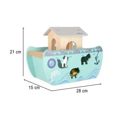 LULILO ship Noah's Ark wooden boat sorter