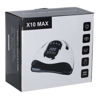 Lampa do paznokci Sun X10 UV 45 LED 280W manicure hybrydy żele