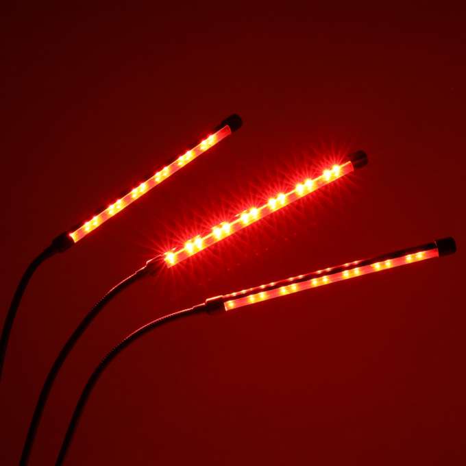 Lampa do roślin LED uprawy wzrostu panel 3 żarówki