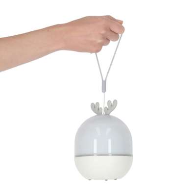Lampka nocna projektor gwiazd LED USB obrotowy 6 motywów pilot renifer