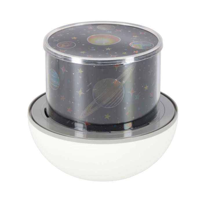 Lampka nocna projektor gwiazd LED USB obrotowy 6 motywów pilot renifer