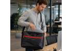 Laptop bag 15.6 inch briefcase shoulder bag with strap unisex black 10