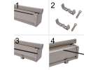 Lateral terrace awning retractable screen 180 beige 5