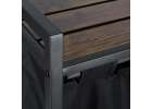 Laundry basket 2 compartments with shelf 76l 11