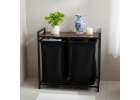 Laundry basket 2 compartments with shelf 76l 15