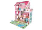 Lulilo Gardeno wooden doll house with garden furniture 70cm pink LED 2