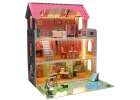 Lulilo Gardeno wooden doll house with garden furniture 70cm pink LED 5