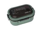 Lunch box śniadaniówka pudełko śniadaniowe z przegródkami dzielone 1200ml zielone 3