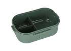 Lunch box śniadaniówka pudełko śniadaniowe z przegródkami dzielone 1200ml zielone 5