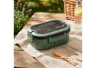 Lunch box śniadaniówka pudełko śniadaniowe z przegródkami dzielone 1200ml zielone 12