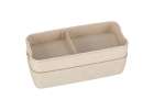 Lunch box śniadaniówka pudełko śniadaniowe z przegródkami dzielone 750ml beżowe 4