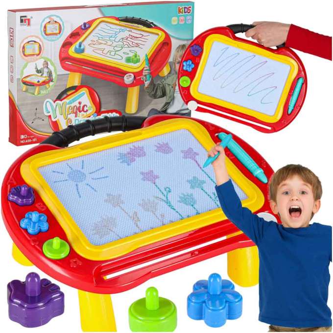 Magnetic board educational drawing table stamps