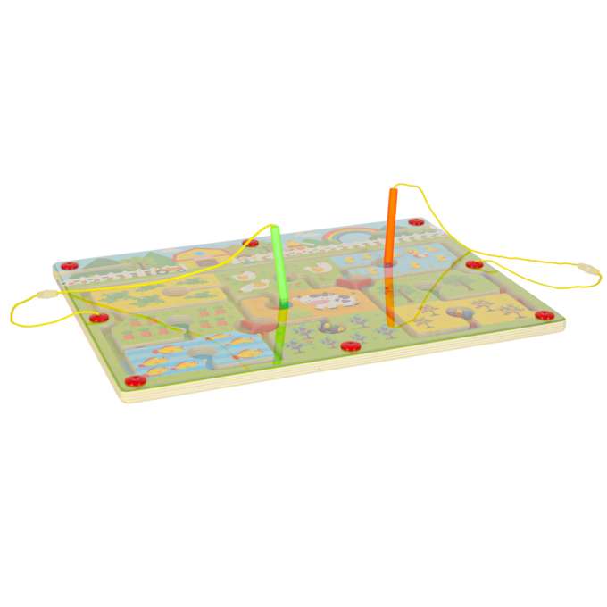 Magnetic game maze balls farm