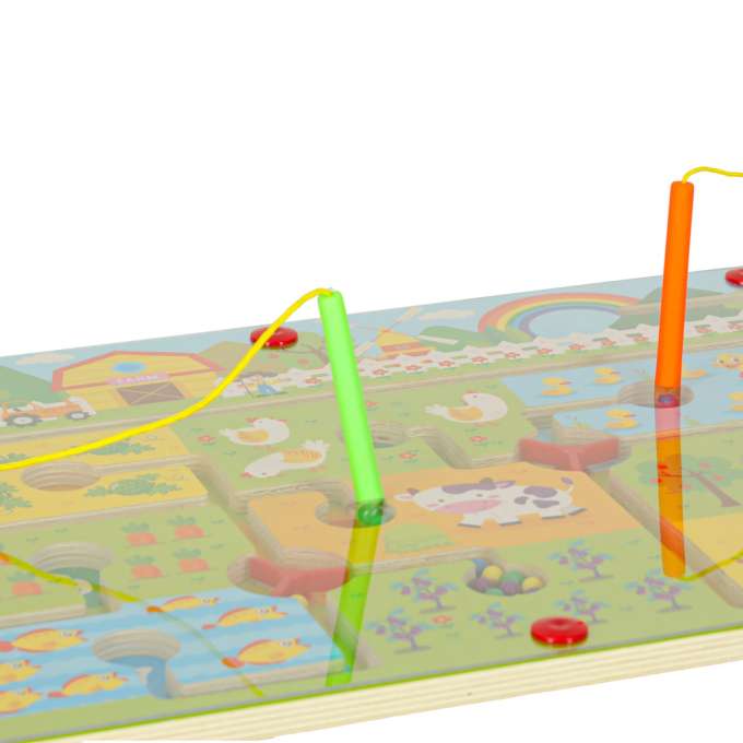 Magnetic game maze balls farm