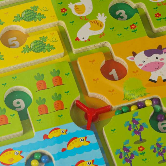 Magnetic game maze balls farm