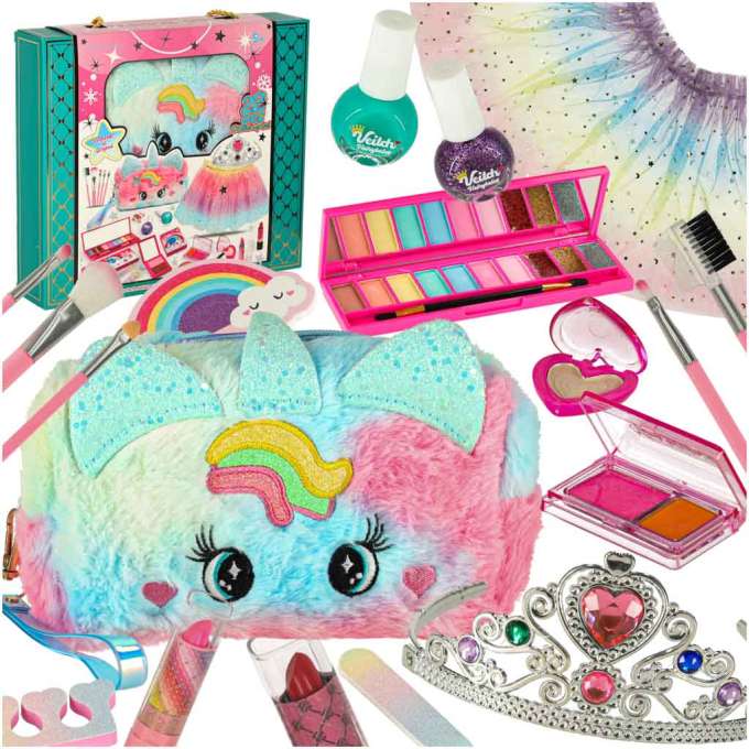Make up cosmetics make up polishes handbag skirt set 22 items
